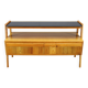 1960s Czechoslovakian Maple TV Rack with Drawers and Glass Top