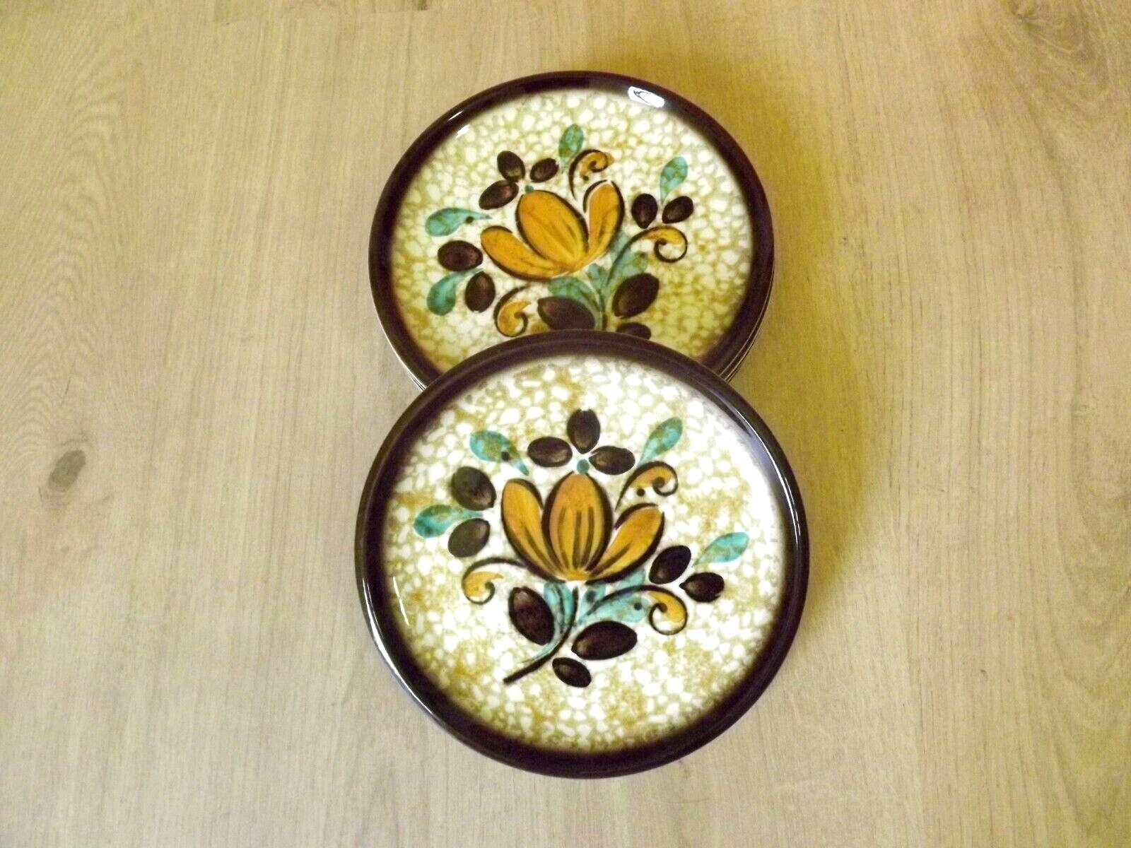 Vintage Boch La Louvière Corfou Collection Set of 6 Side Plates