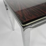 Table basse en formica et métal chromé, 1960s