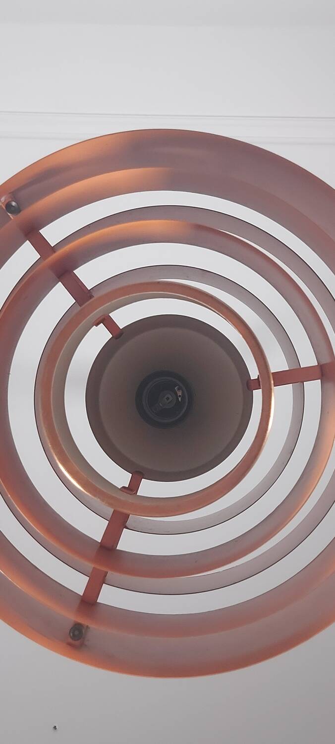 Suspension vintage mi-siècle Jo Hammerborg Ultra Copper Fog Morup