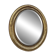 Oval mirror Napoleon III – Gilded with gold leaf – Wood and stucco