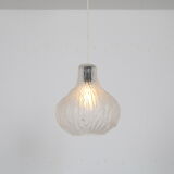Lampe suspendue en verre dépoli des années 1960 d’Autriche