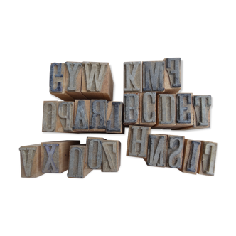Alphabet box in print letters