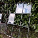 Industrial arched metal windows L73xH110 19th century glass roof