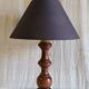 Table lamp base made of solid turned wood - mid 20th century