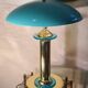 turquoise chrome gold lamp 1980, very beautiful 43x32 good general condition and normal wear