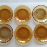 12 Arcoroc Sierra Ambre dessert plates