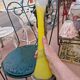 Vase art déco en pâte de verre et fer forgé – Années 1950