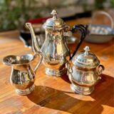 Silver-plated metal coffee service