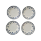 4 hollow plates iron earth Jane Saint Amand