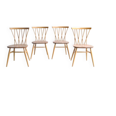 Série de quatre chaises « candlestick » par Lucian Ercolani