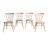 Set of four "candlestick" chairs by Lucian Ercolani