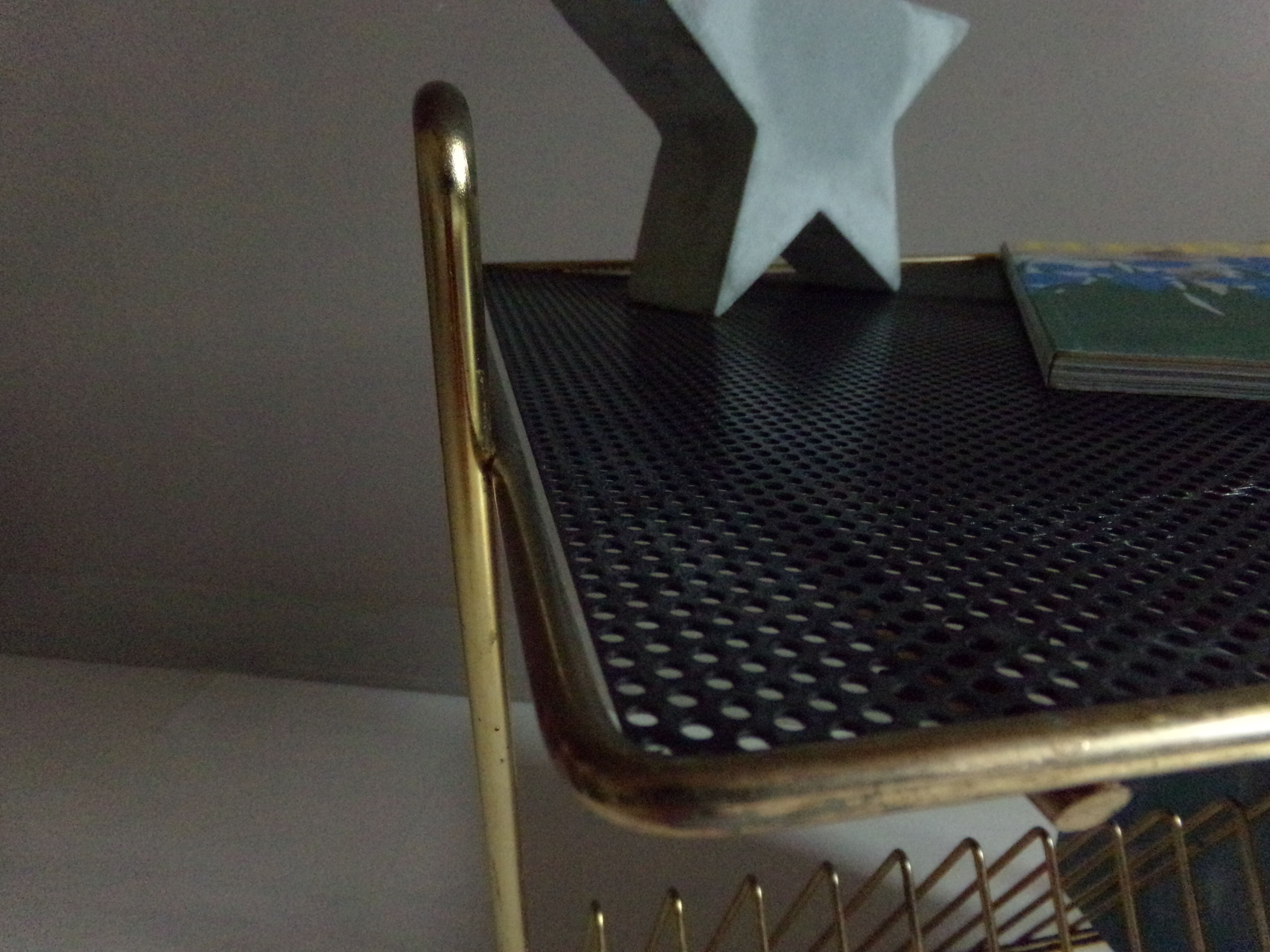 Vintage table 60s disc rack