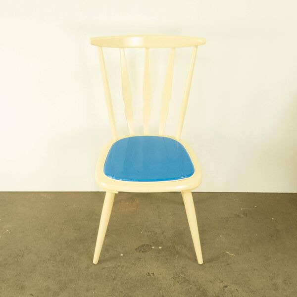 Bureau vintage pour enfants avec chaise, en hêtre et formica, années 60