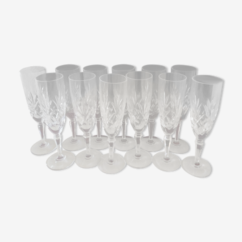 Crystal Champagne flutes