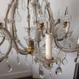Glass pendant chandelier