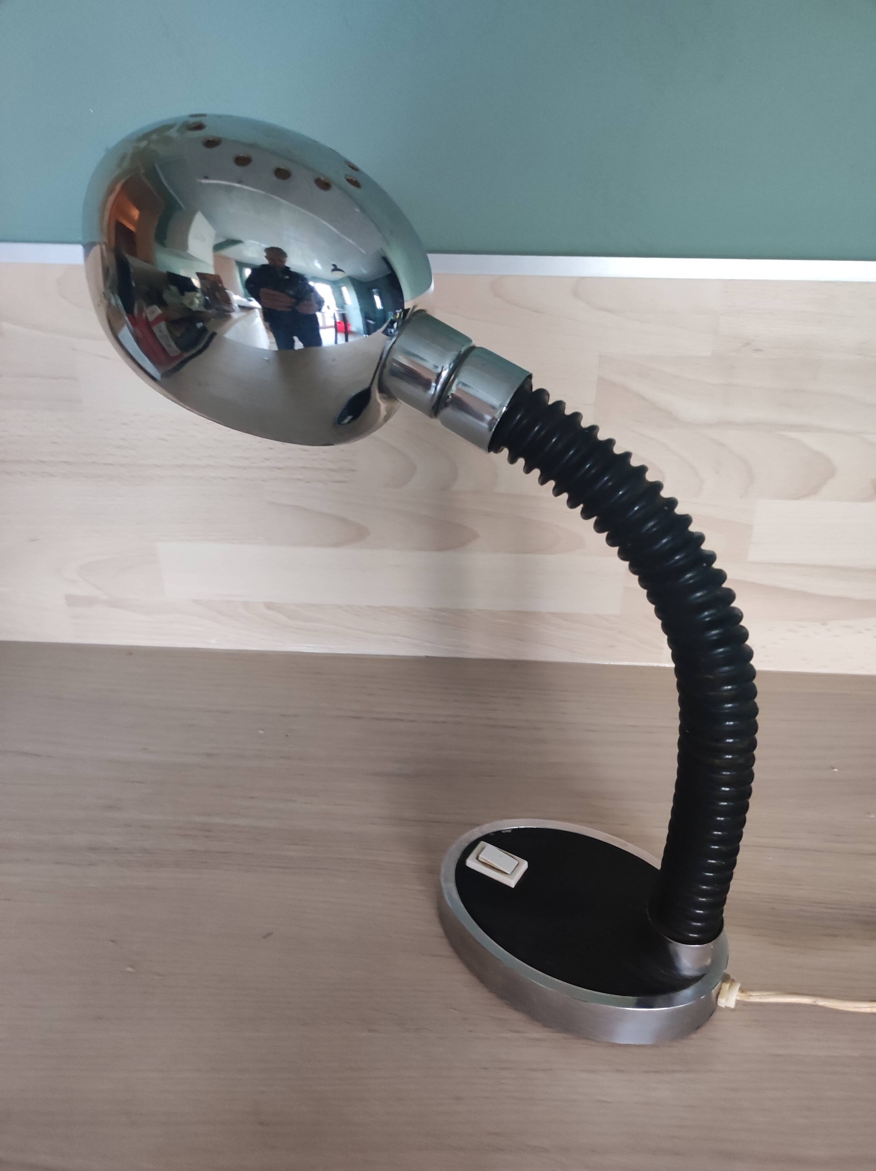 Articulated desk lamp Targetti Sankey vintage space age