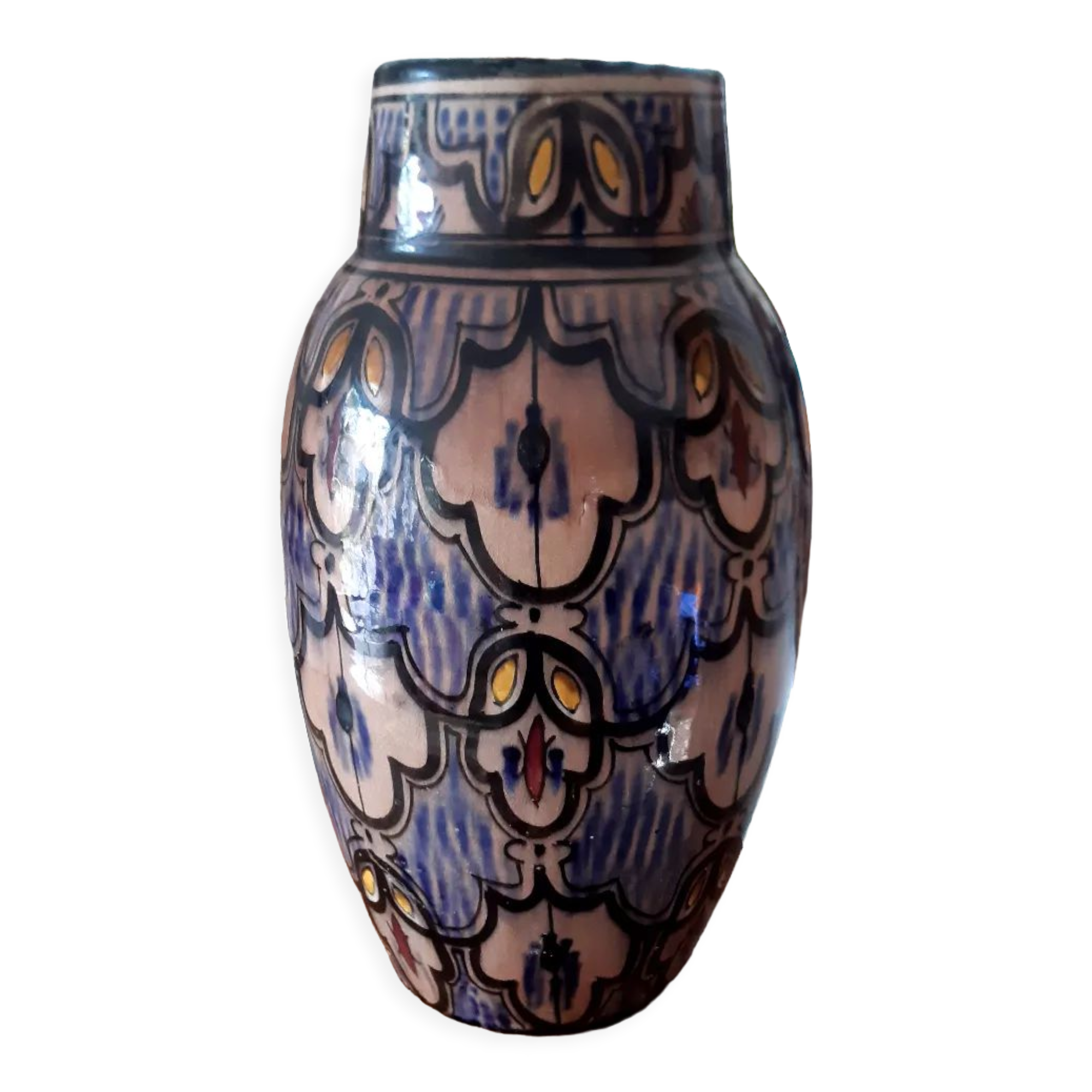 Vintage Moroccan Safi vase