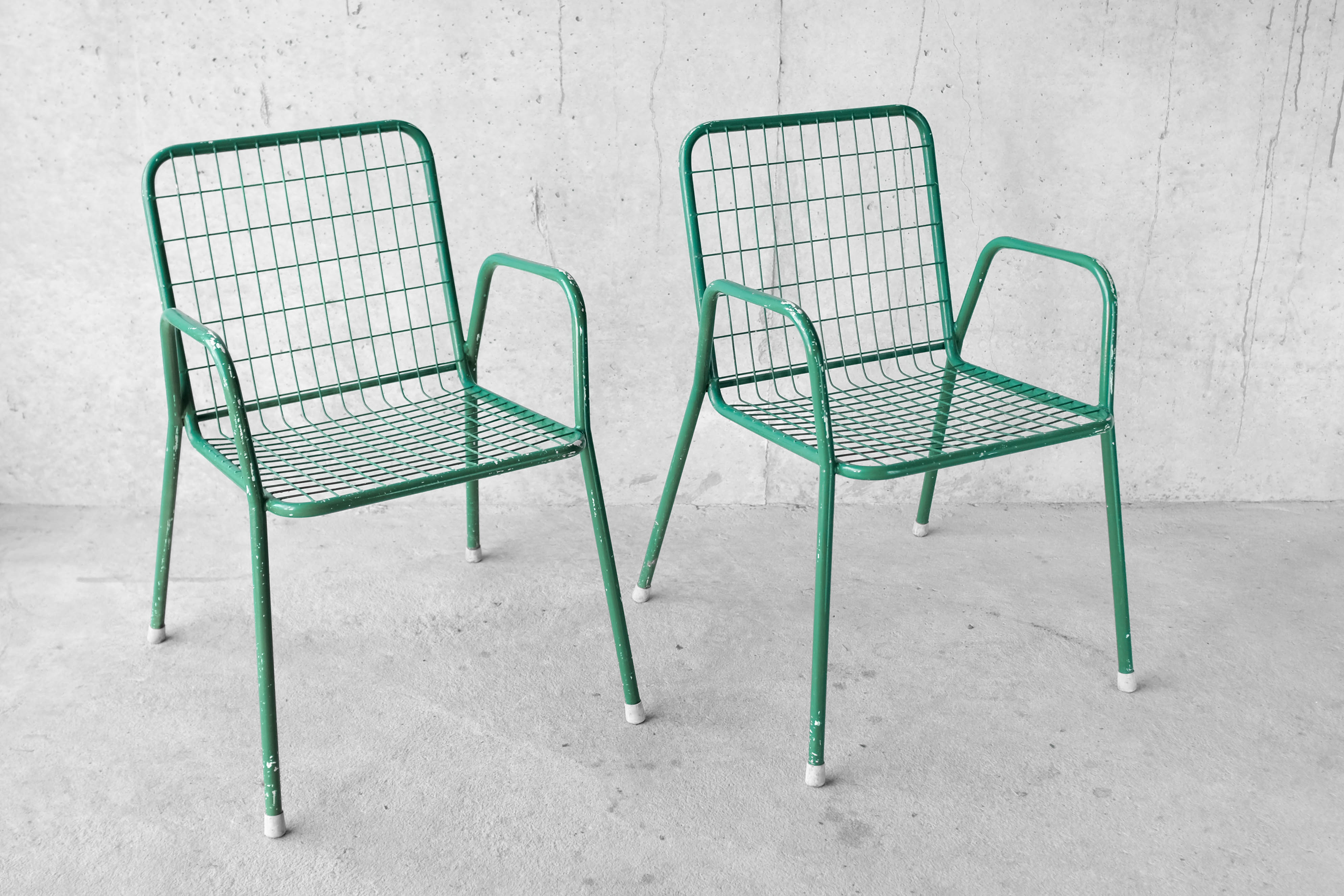 Pair of chairs EMU model Rio green
