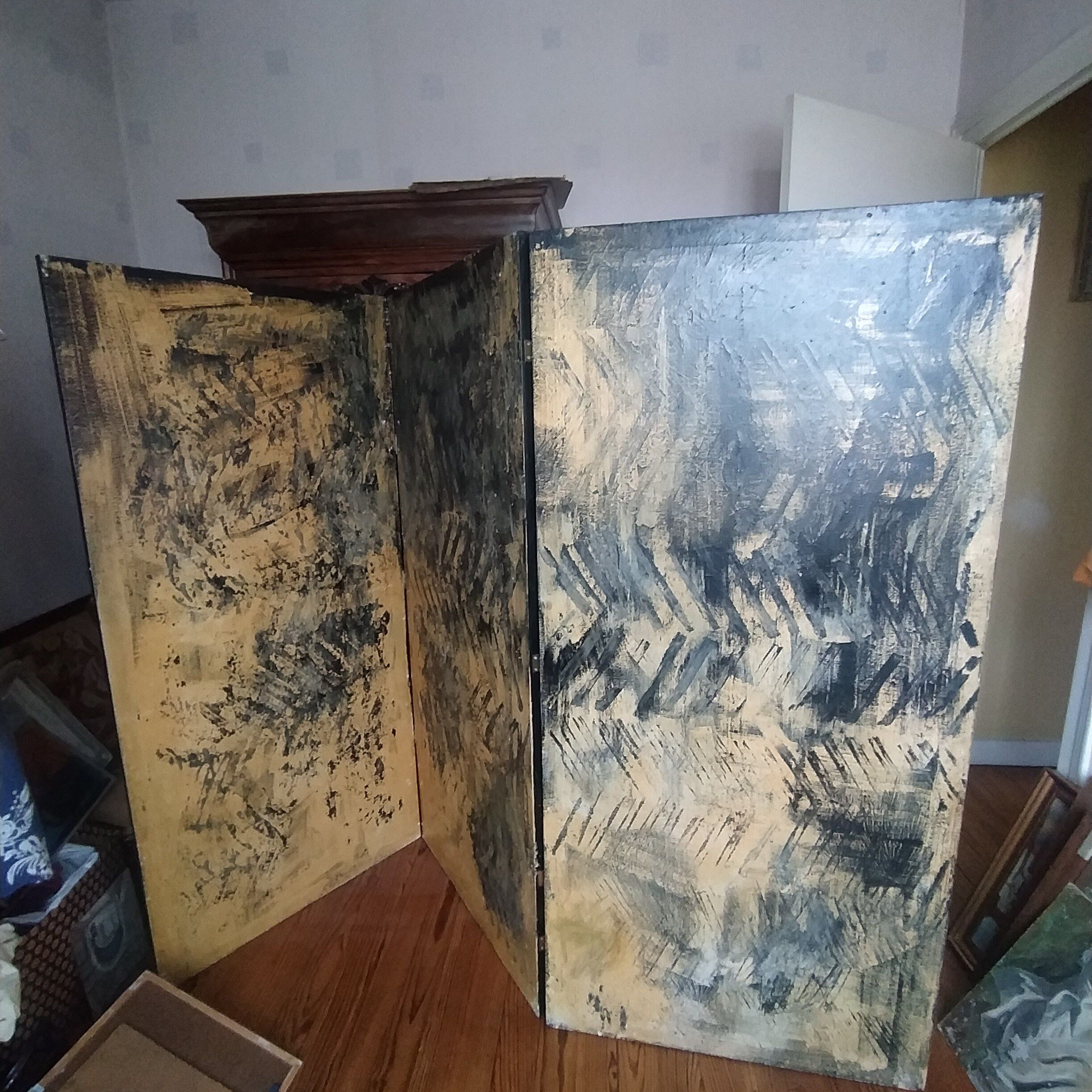 Screen commissioned by goldmith london by bruce fraleigh