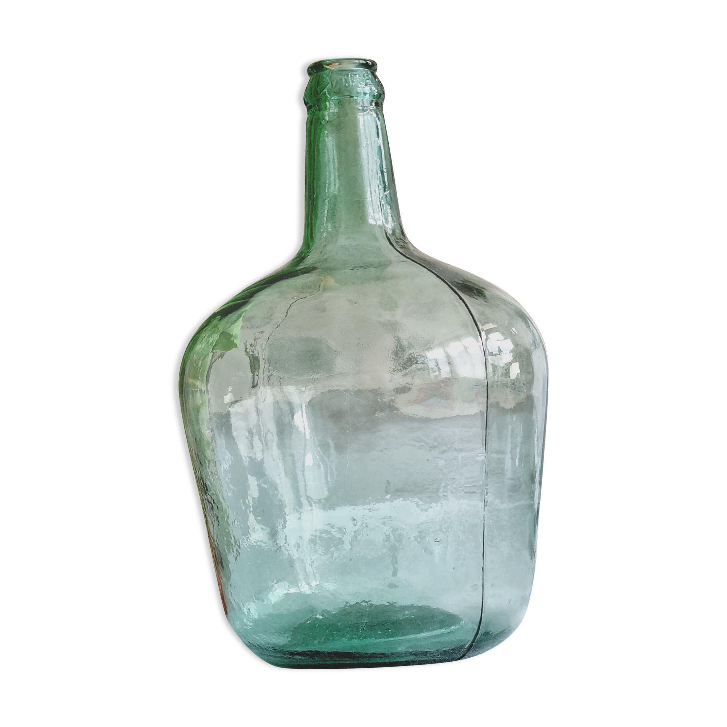 Viresa in green glass demijohn  5 liters