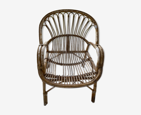 Vintage rattan armchairs