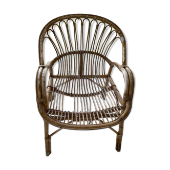Vintage rattan armchairs