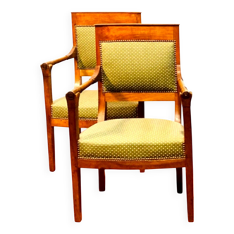 Paire de fauteuils epoque début XIXe consulat