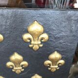 Wooden Woodplate in Fonte decoration Lys