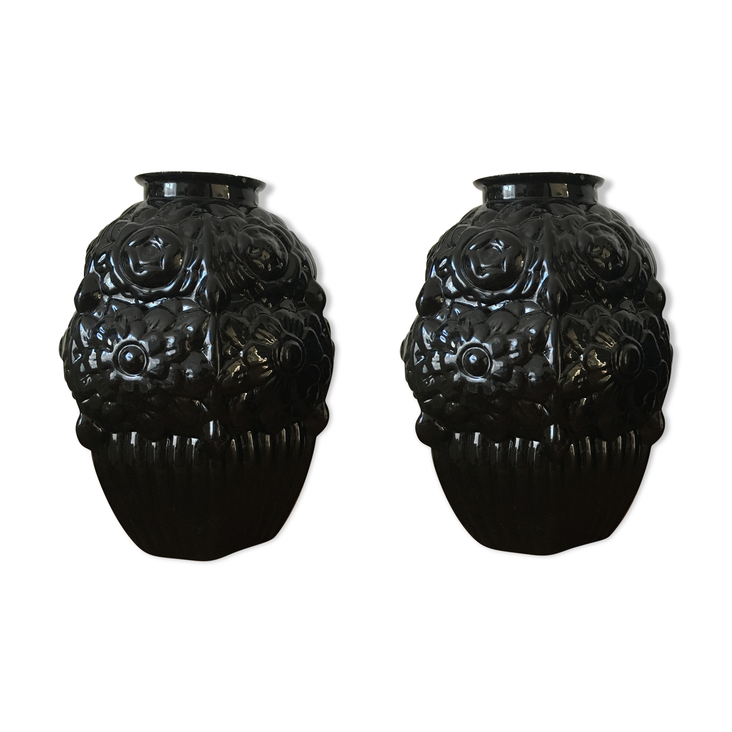 Pair of art deco vases