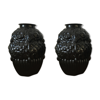 Pair of art deco vases