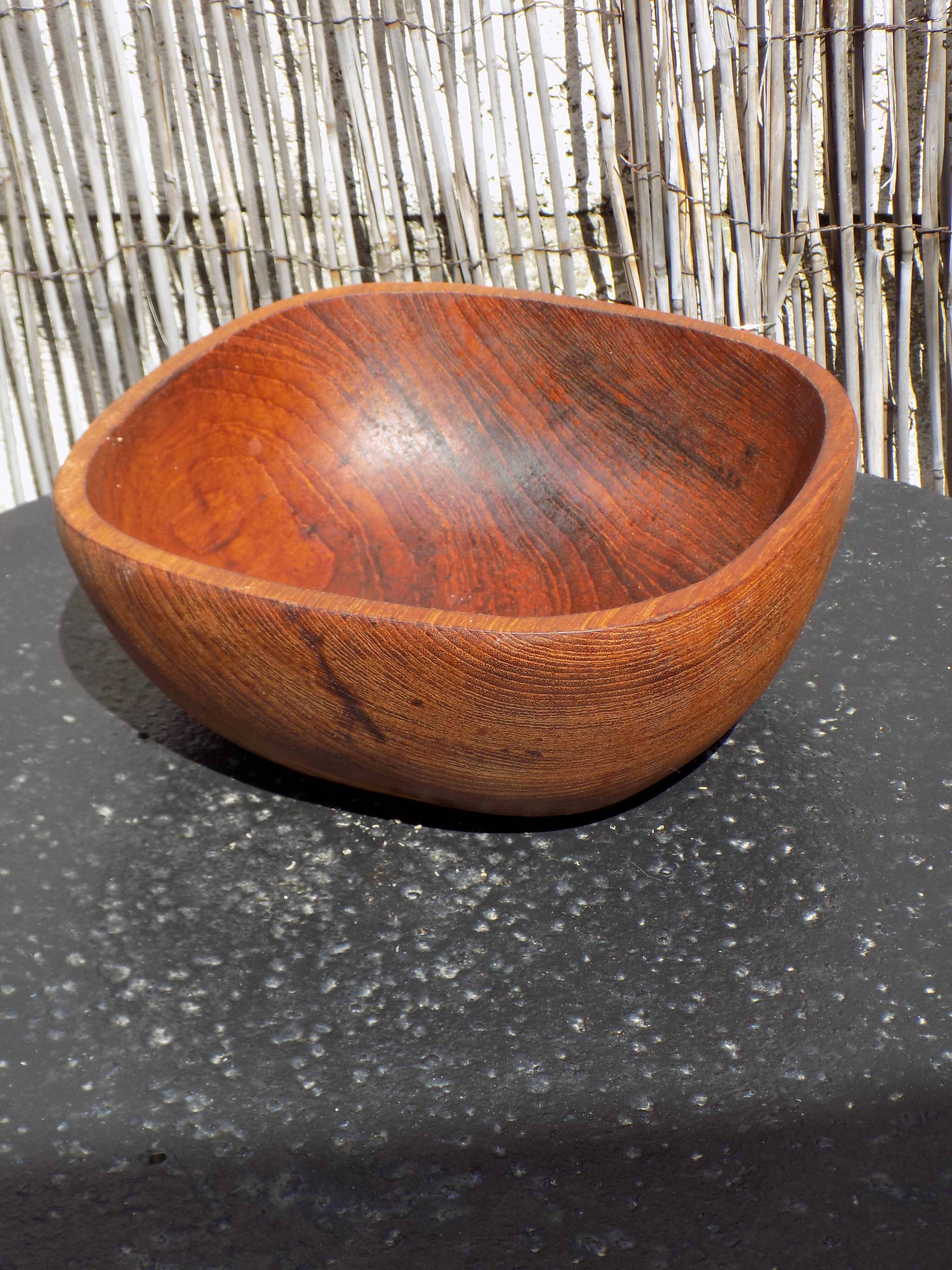 Wooden salad bowl