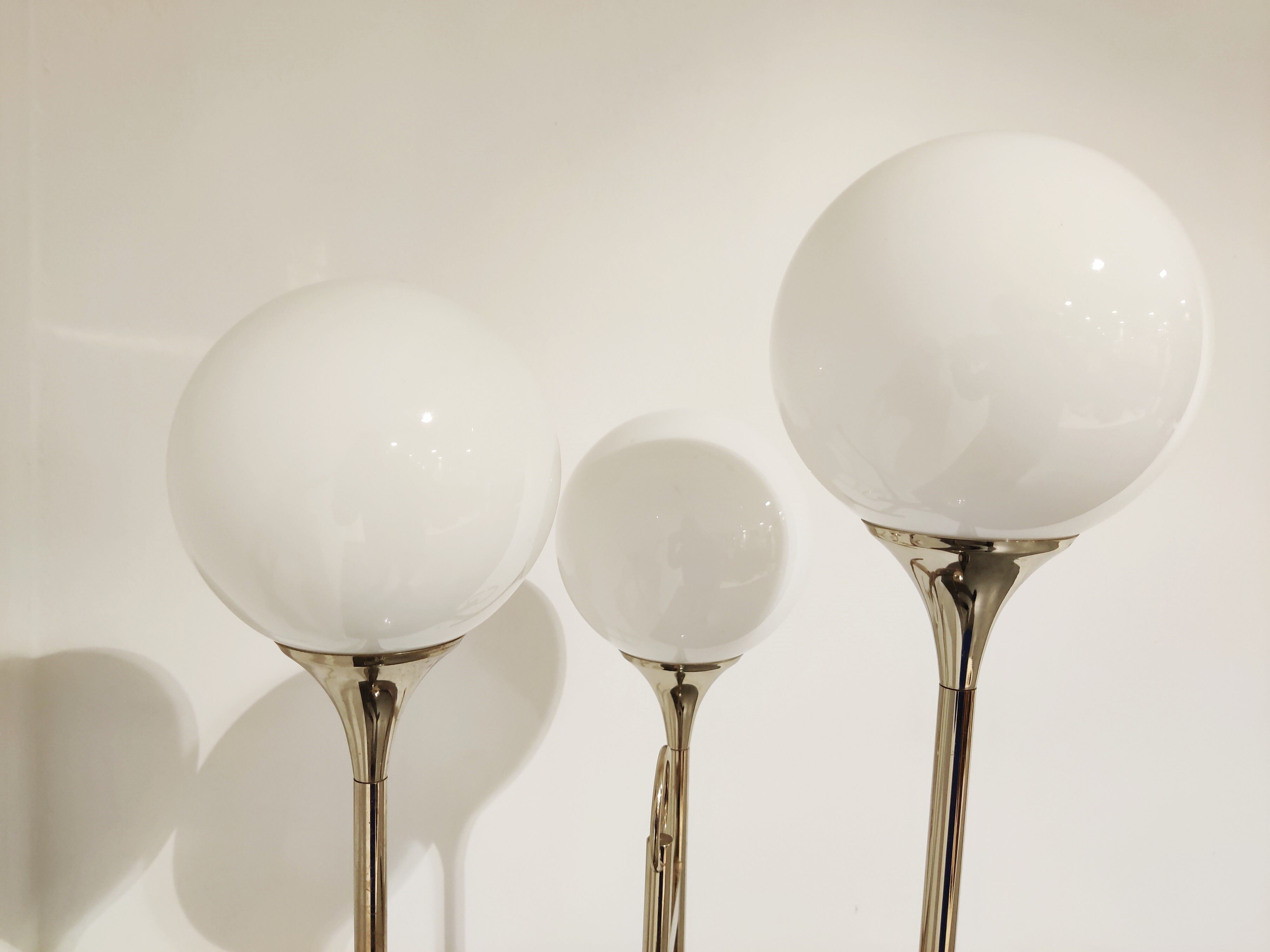 Vintage chrome Sciolari floor lamp, 1970s , Italy