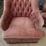 Living room 3 pieces velvet toad