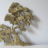 Brass wall sculpture