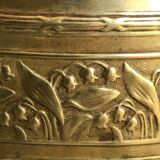 Early 20th century brass pot cover