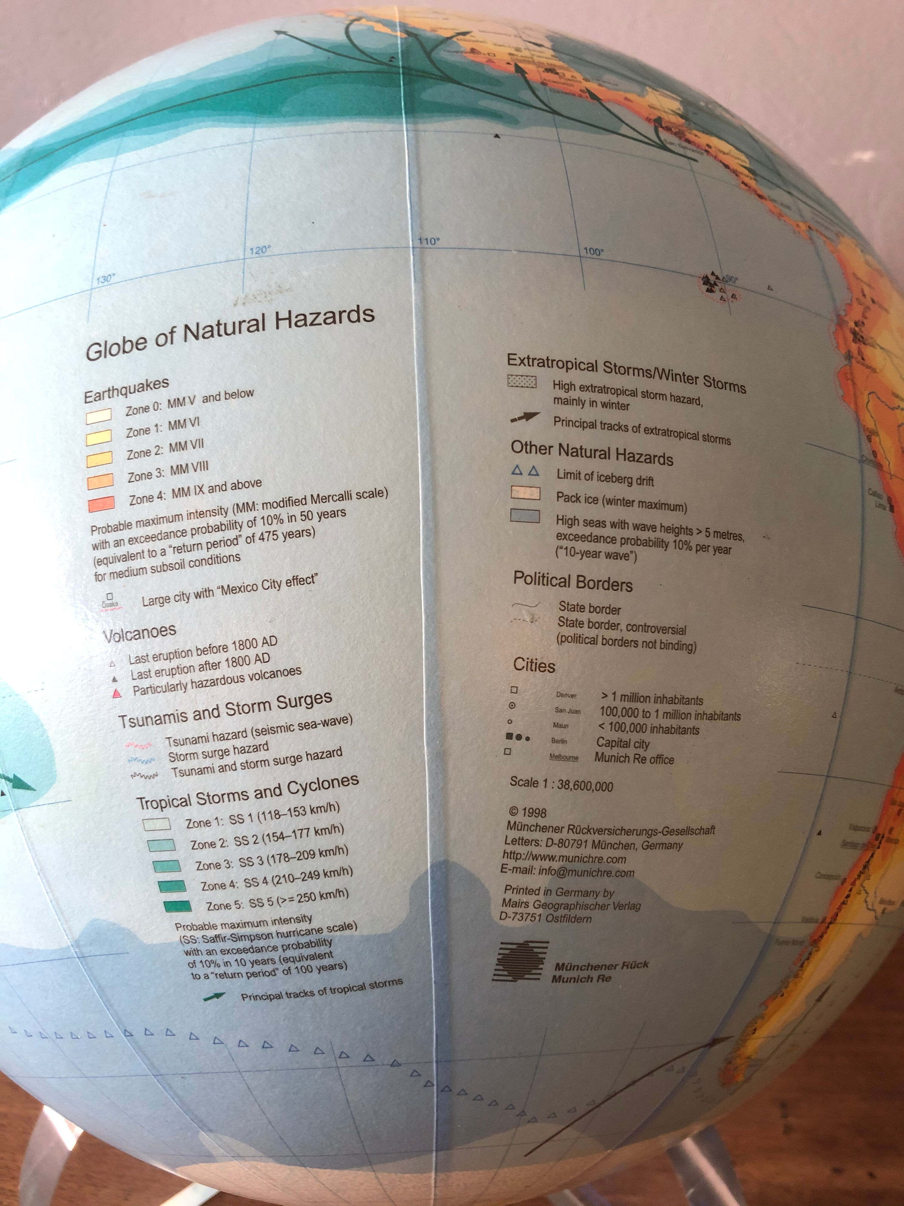 Globe terrestre Mappemonde
