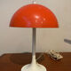 Lampe champignon orange vintage