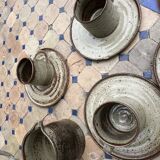 Vintage coffee and tea set in glazed stoneware from Puis potters - 15 pieces