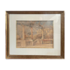 Old painting watercolor south of the France February 48