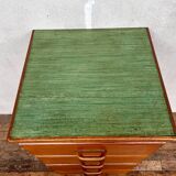 Vintage art deco weekly chest of drawers