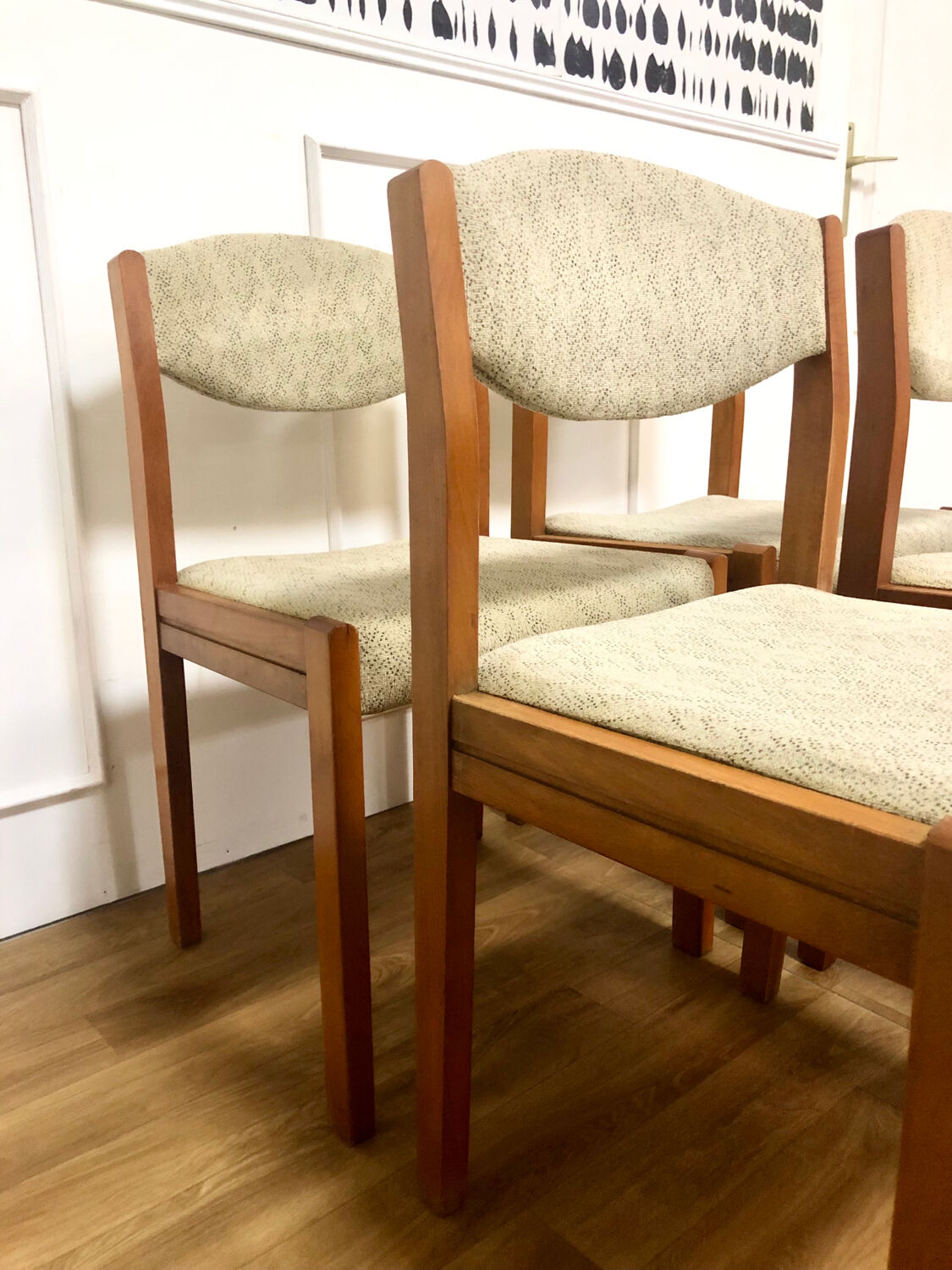 Set of 4 vintage Scandinavian chairs