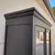 Parisian showcase in black patinated oak