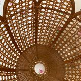 Ancient rattan lampshade