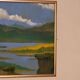 Original Swedish Mid Century Oil on Canvas "Katrineholm"- Vintage & Framed