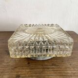 Vintage square glass ceiling light