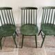 Cinq chaises Fanett vertes par Ilmari Tapiovaara pour Edsby-ken