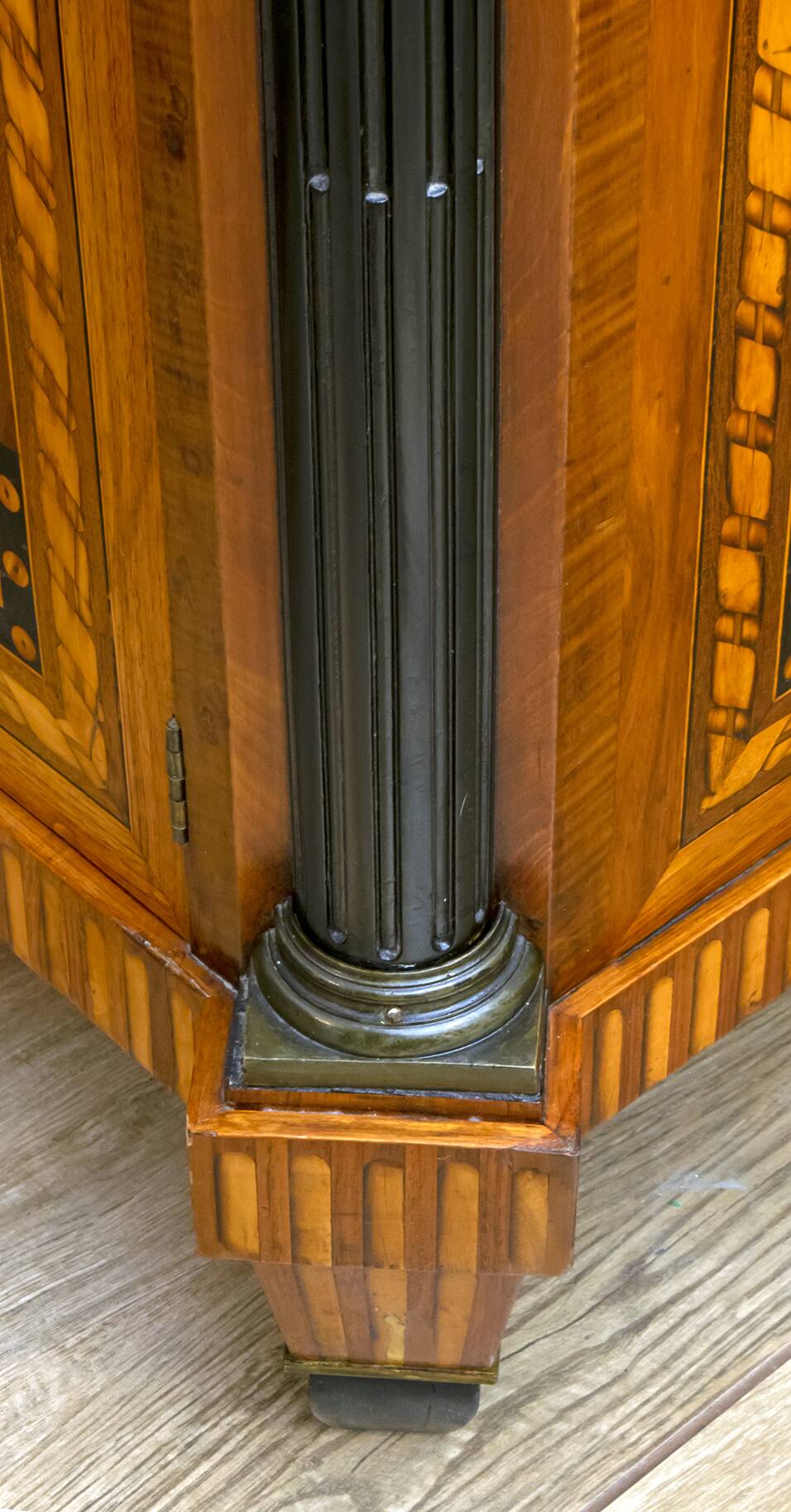 Napoleon III French Sideboard Inlaid with Geometric Floral Motifs, 1850