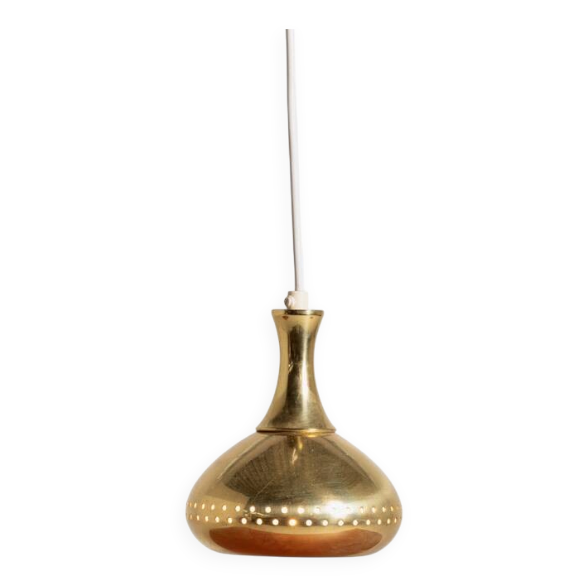 Brass pendant lamp by Scandi-Lamp, 1960s/70s