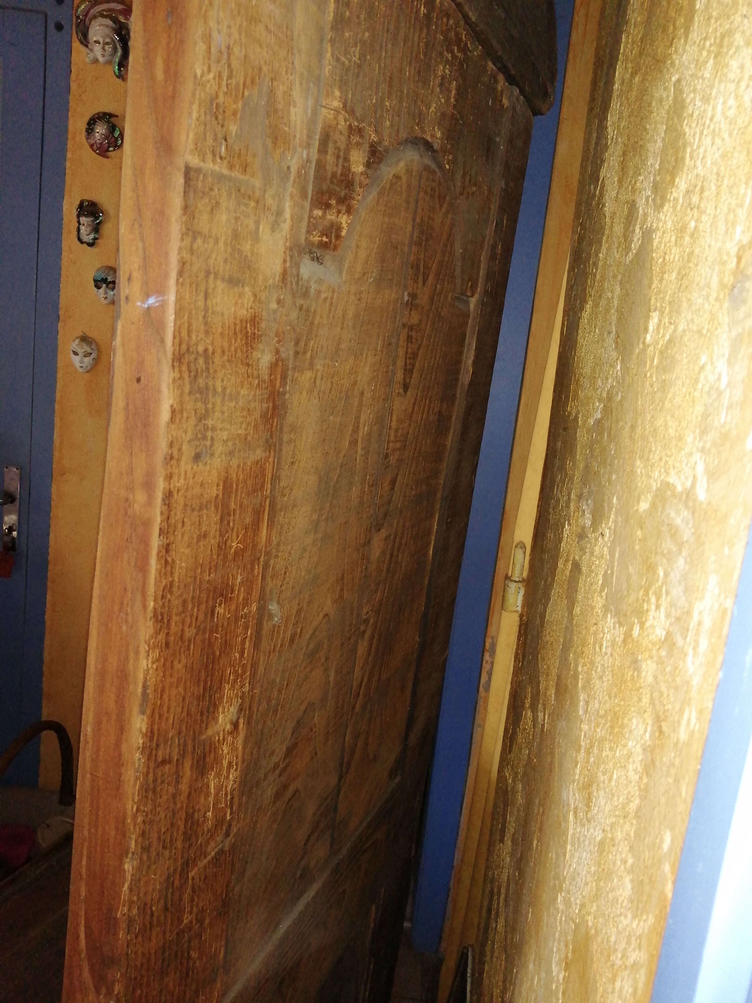 French Oratory prayer storage cabinet in walnut